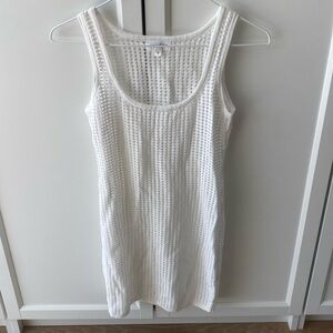 Revolve Superdown White Knit Swim Coverup Dress Size Small